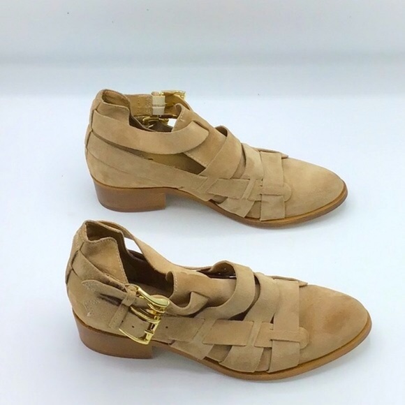 House of Harlow 1960 Amy Cut Out Suede Sand Boot 7. - Picture 3 of 14